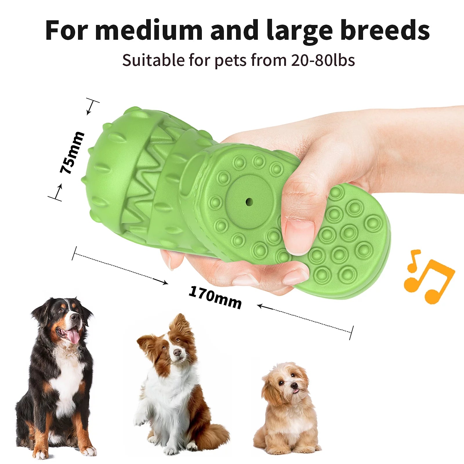 Durable Squeaky Dog Chew Toy for Aggressive Chewers - Teeth-Cleaning Shoe-Shaped Design