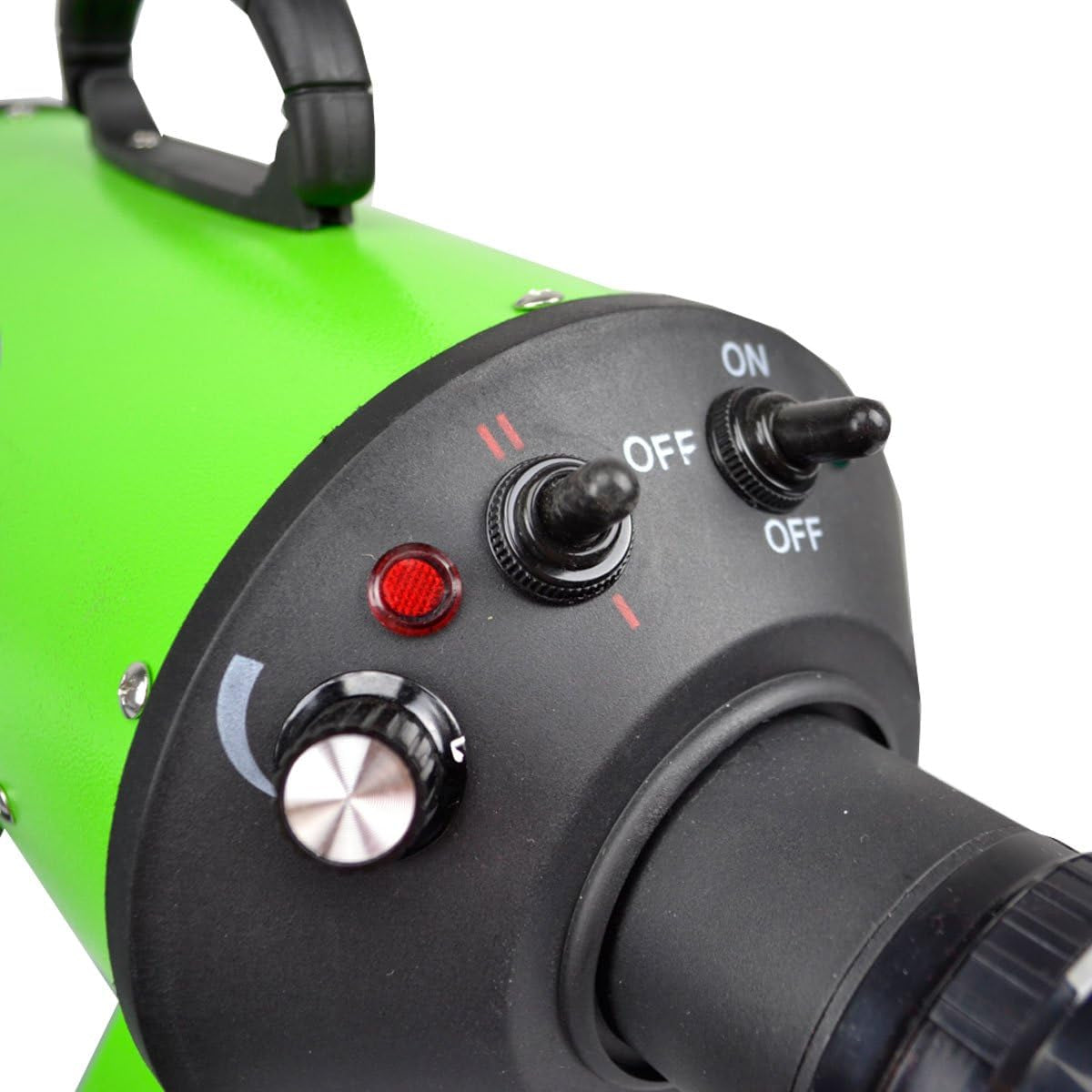 High Velocity Dog Grooming Dryer with Heater - Model: Flying One (Green)