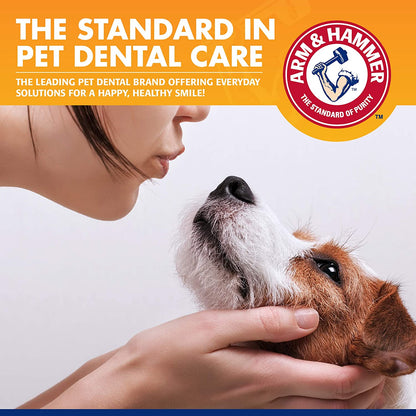 Tartar Control Dog Dental Care Kit - Banana Mint Flavor Toothpaste with Baking Soda, Double-Sided Toothbrush and Finger Brush, 2.5 oz, 3-Piece Set